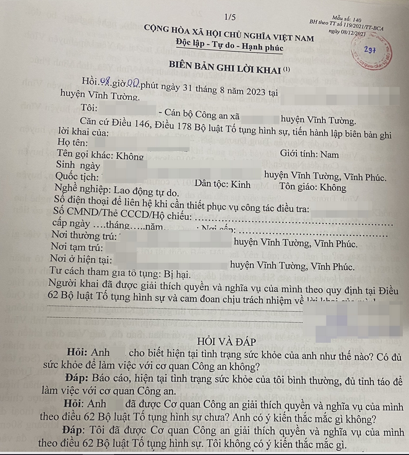 Luật sư bảo vệ quyền lợi cho bị hại nghiên cứu biên bản ghi lời khai Luật sư bảo vệ quyền lợi cho bị hại nghiên cứu biên bản ghi lời khai