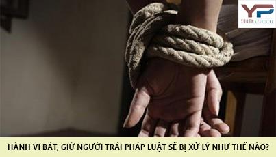 Hành vi bắt, giữ hoặc giam người trái pháp luật sẽ bị xử phạt như thế nào?