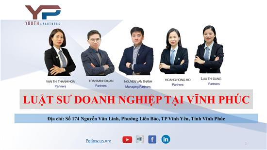 Luật sư doanh nghiệp tại Vĩnh Phúc