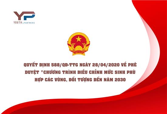 QUYẾT ĐỊNH 588/QĐ-TTG NGÀY 28/04/2020 VỀ PHÊ DUYỆT 