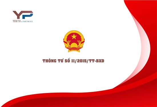 Thông tư số 11/2015/TT-BXD 