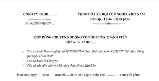 Chuyển nhượng vốn góp trong công ty TNHH tại Vĩnh Phúc