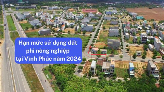 Hạn mức sử dụng đất phi nông nghiệp tại Vĩnh Phúc năm 2024